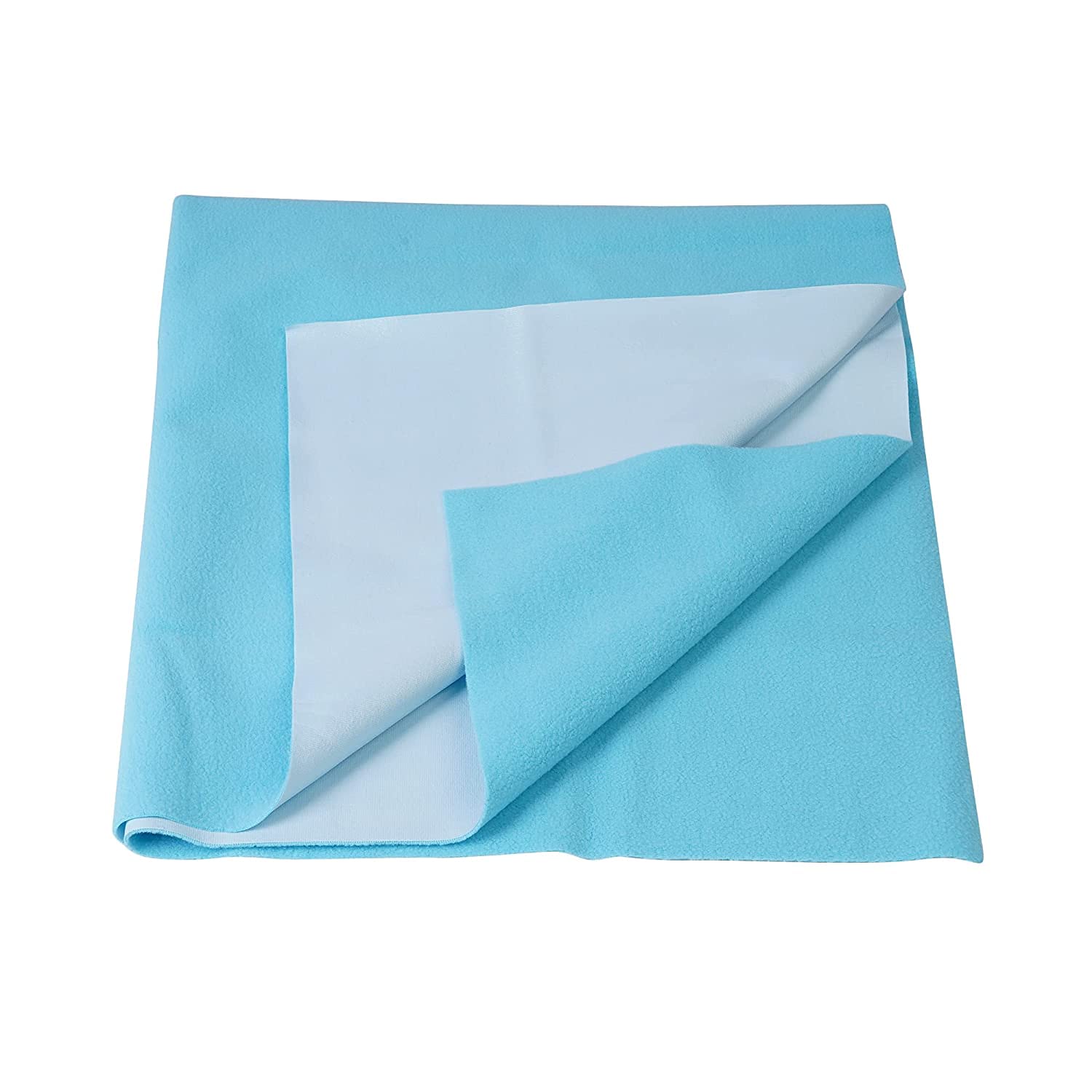 PT snyter WITH DEVICE Extra Absorbent Dry Sheet/Bed Protector/Baby Dry Sheets 100% Waterproof/ Soft/ Mattress/ Crib/Bed Protector/Breathable l Large Size (100 x 140 cm) Baby Blue Color