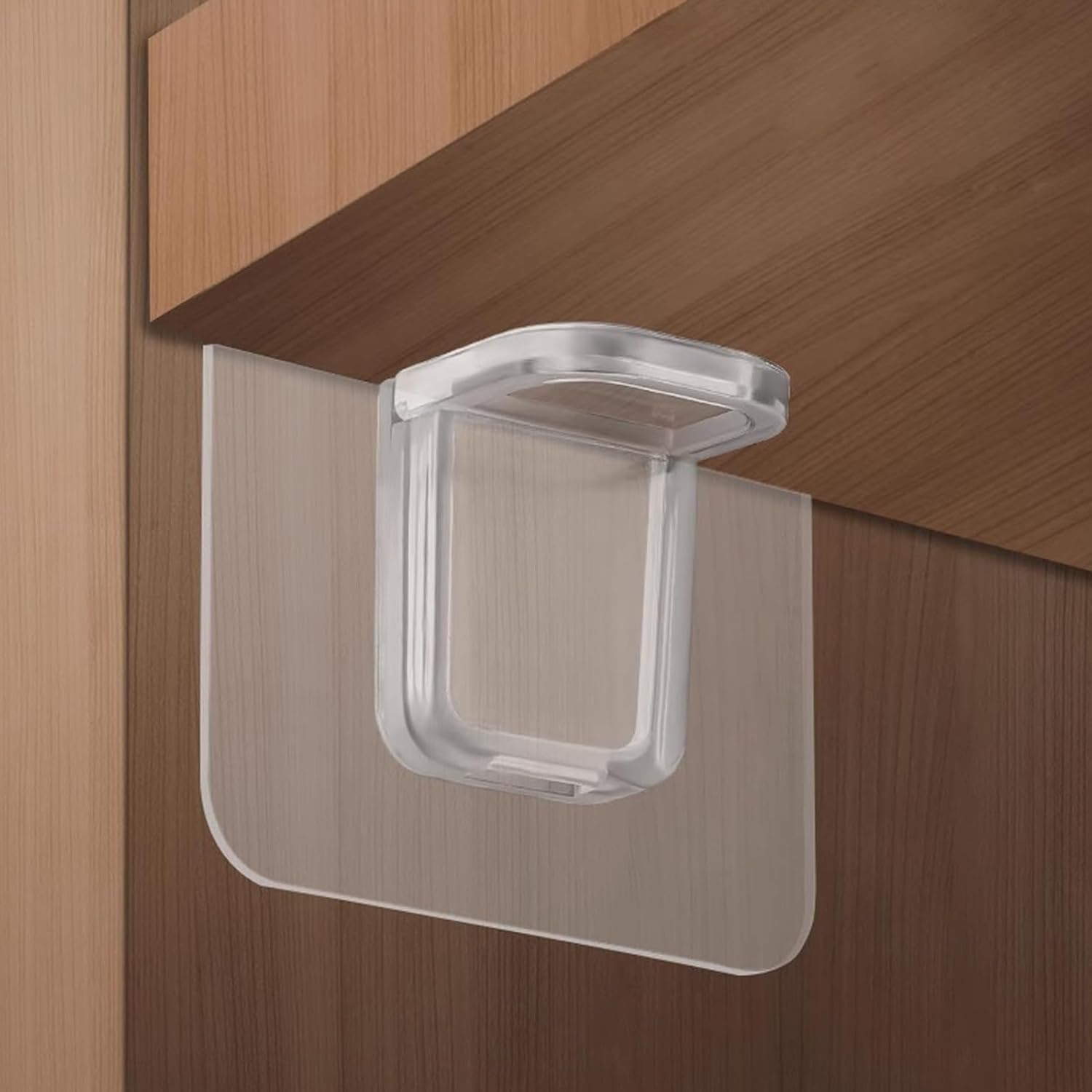 GRISHVA Pack Of 8 Self Adhesive Punch Free Shelf Support Partition Hook For Kitchen Cabinet, Book Shelves, Transparent (B09VFTTCVD) Amazon Price History, Amazon Price Tracker