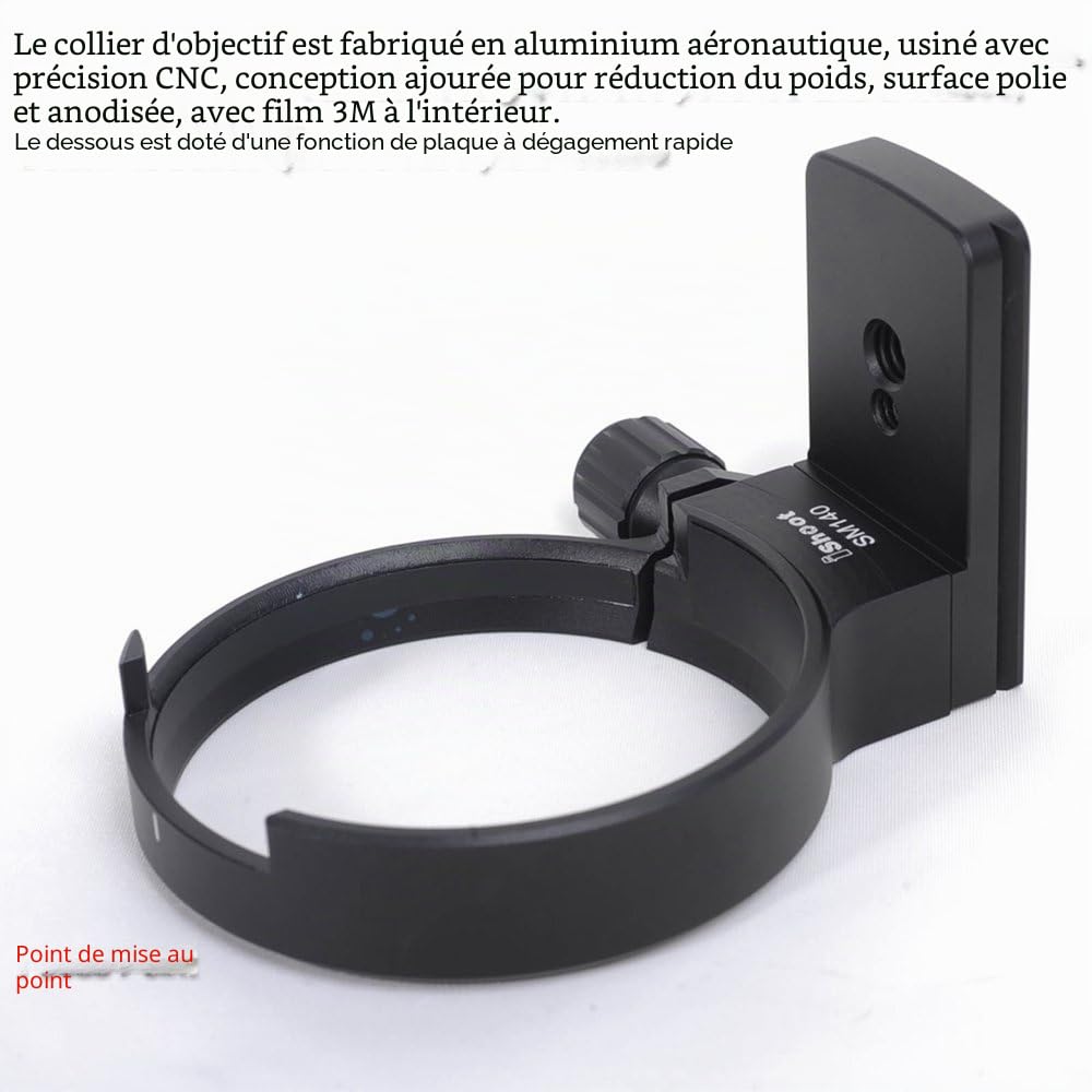 iShoot Anneau de Montage pour Trépied Bague Collier d'Objectif Compatible avec Sigma 100-400mm f5-6.3 DG OS HSM Contemporary EF/F Mount, Support Lentille plaque de dégagement rapide Arca-Swiss Fit