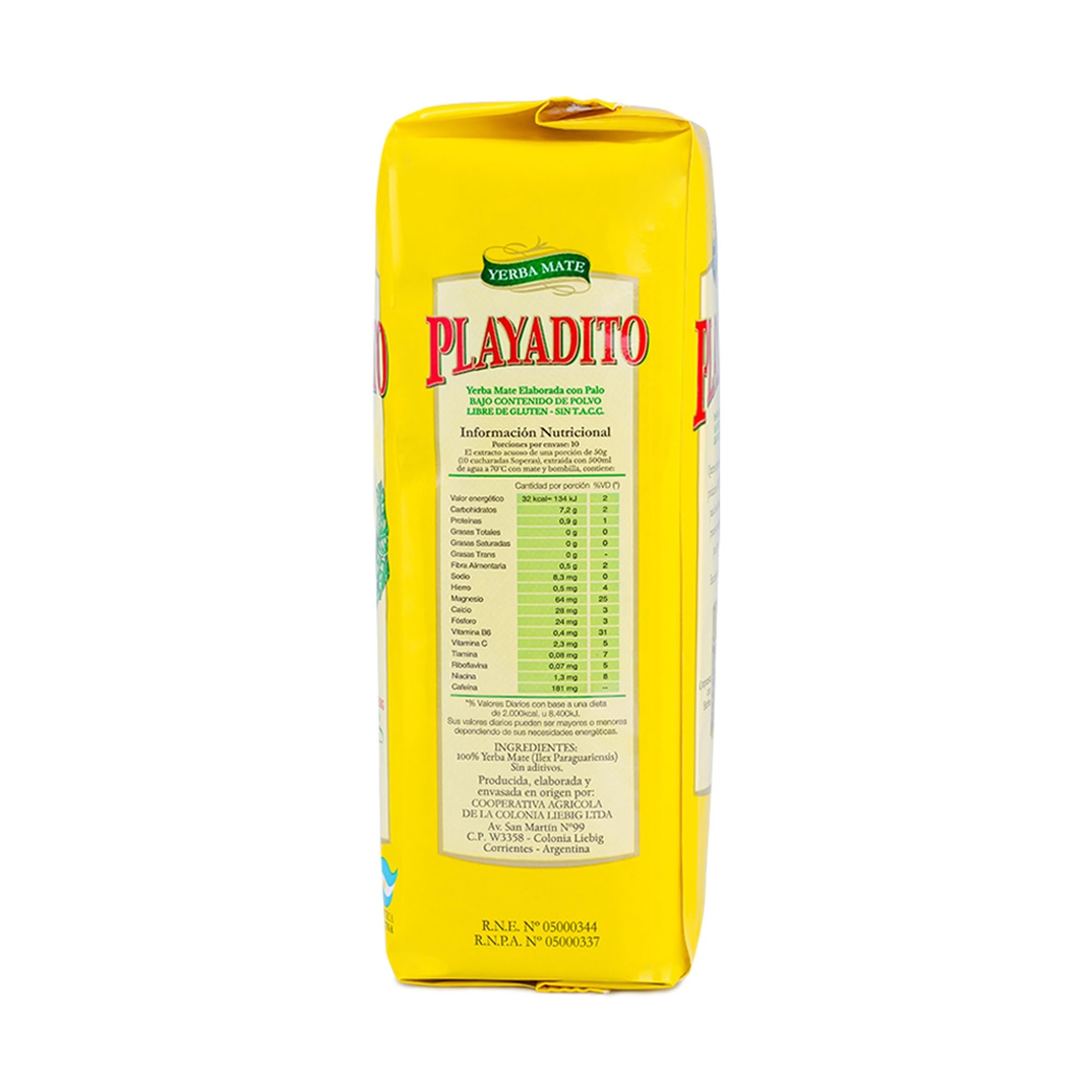 Yerba Mate Playadito 500 g Sabor Suave Energía Natural Argentina