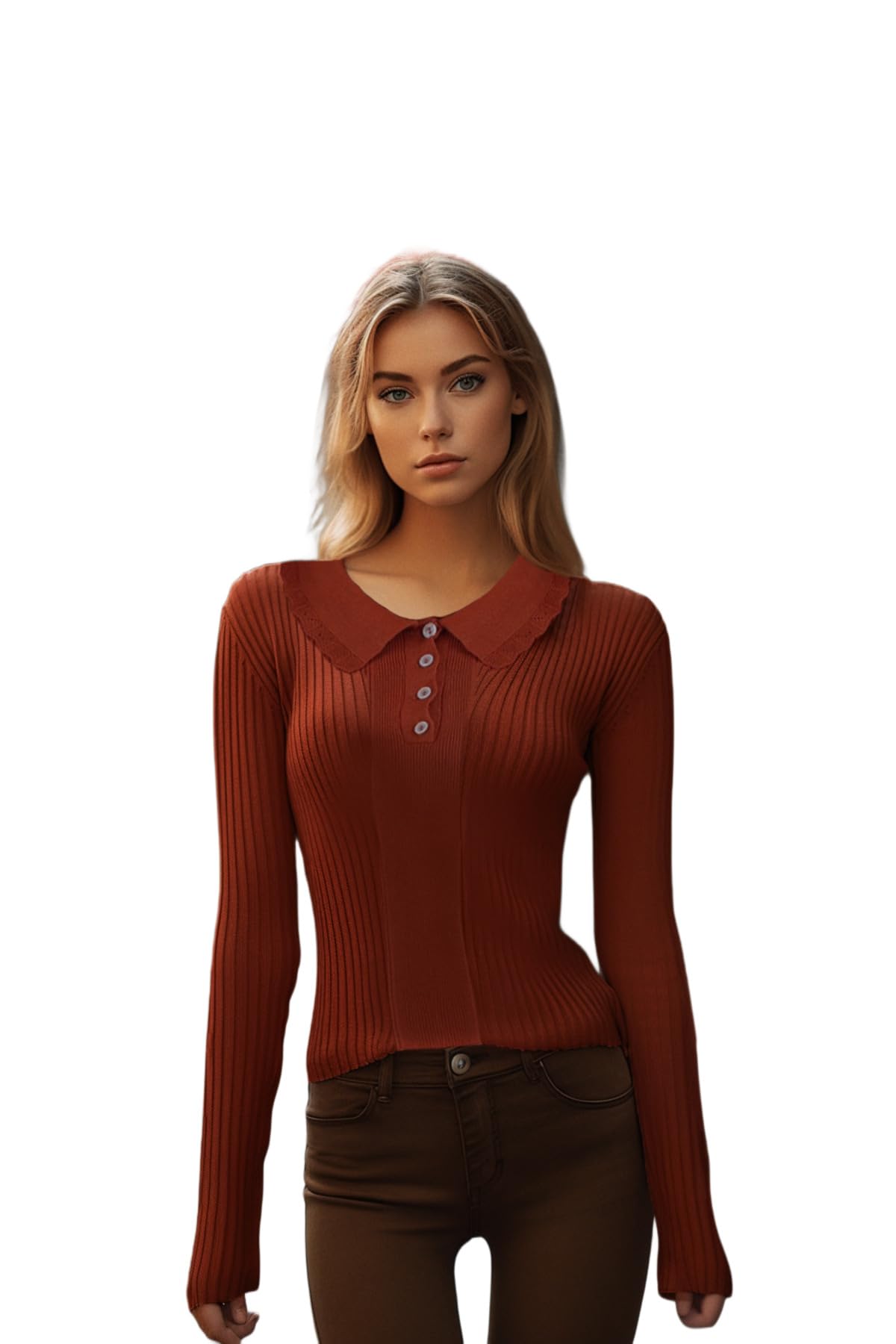 Trendyol Women Slim fit Basic Crew Neck Knitwear Sweater