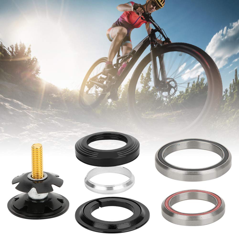 1 jeu de casque de vélo 42 mm 52 mm conique tube droit pour vélo de montagne accessoire de roulement