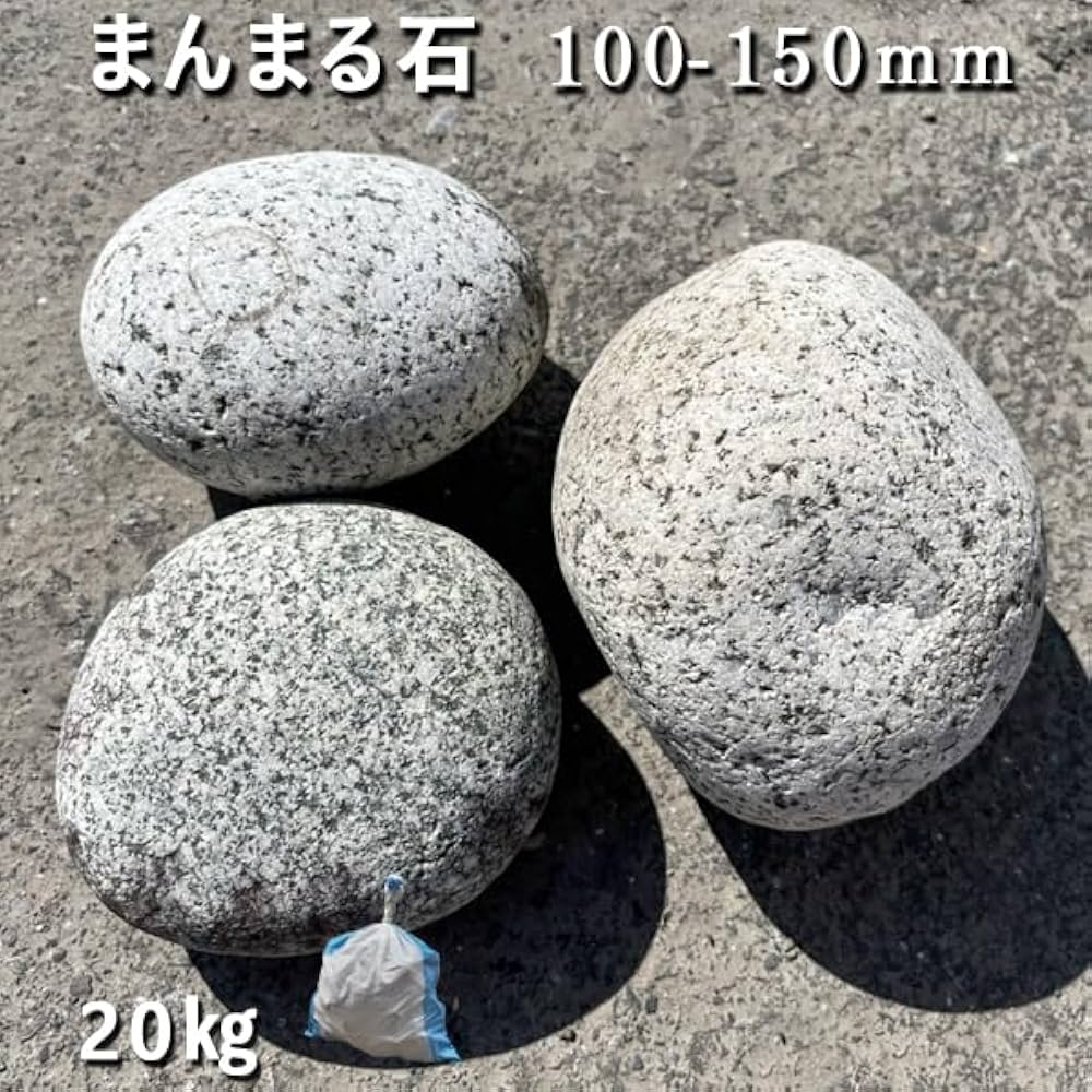 Amazon.co.jp: 庭石 まんまる石（100～150mm） 石専門店 (1袋