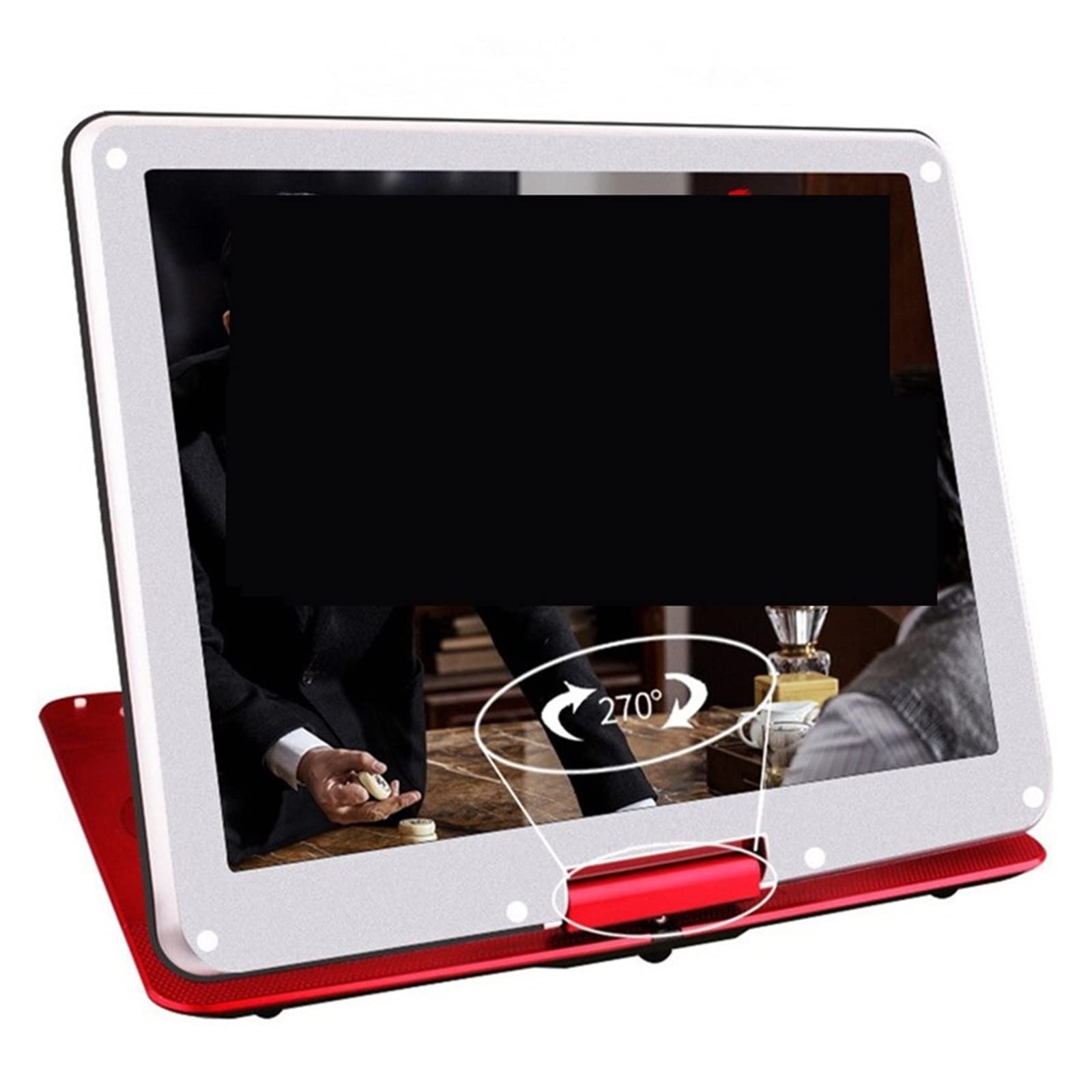 Reproductor de DVD portátil, Reproductor de DVD, HD LED 14 Pantalla 20 Pulgadas DVD EVD Player Super Slim Game Home Portable Moving 3D Disc Video Machine Altavoz TV, para el hogar, el Coche