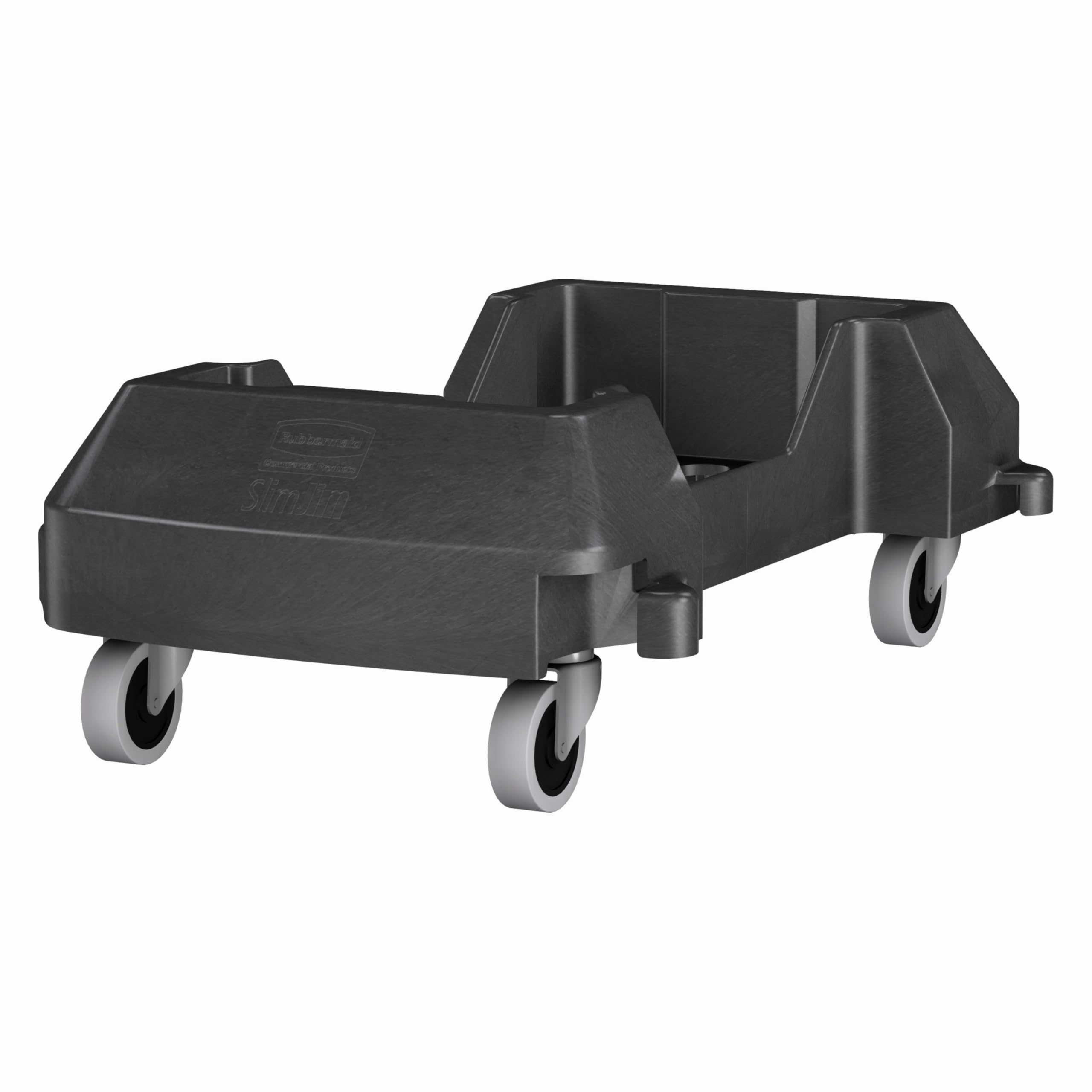 Rubbermaid 1980602 Slim Jim Resin Trainable Dolly,