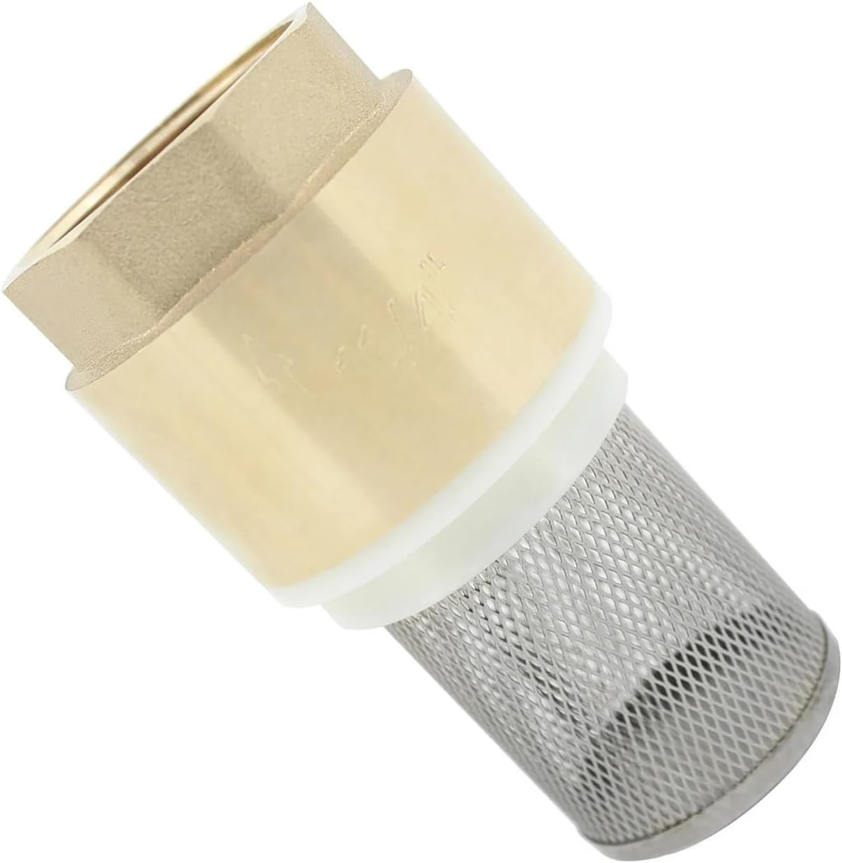 Brass Check Valve with Filter for Pump 1/2 3/4 1 1-1/4 1-1/2 2 2-1/2 3 inch Suction Foot Valve Strainer no OSBCMZGE(DN40)
