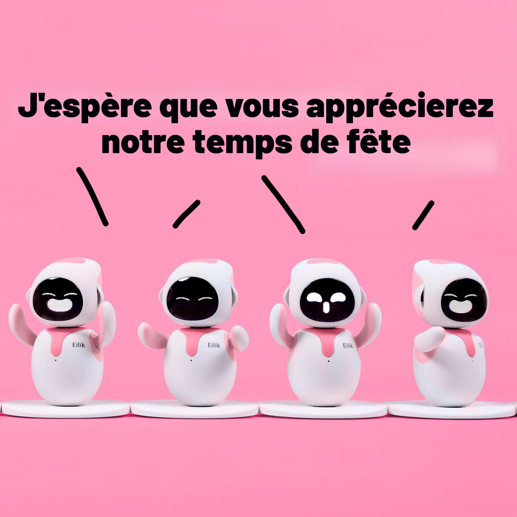 ENERGIZE LAB Eilik – Animaux de compagnie robots mignons pour enfants et adultes, votre compagnon interactif parfait à la maison ou au travail. Cadeaux uniques pour filles et garçons (combinaison bleu