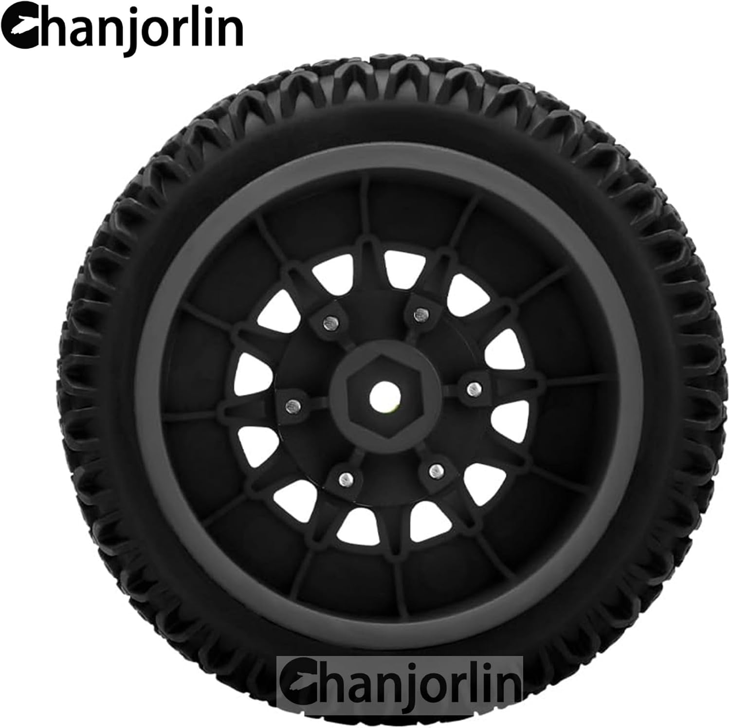 1/10 1/8 RC Short Course Truck Tires OD 112mm and Wheels 12mm 14mm 17mm Hex for 1:8 1:10 Scale Off Road Truck Car Traxxas Slash 2WD 4×4 Axial Losi Redcat Rc4wd Arrma Senton 4PCS (Black)