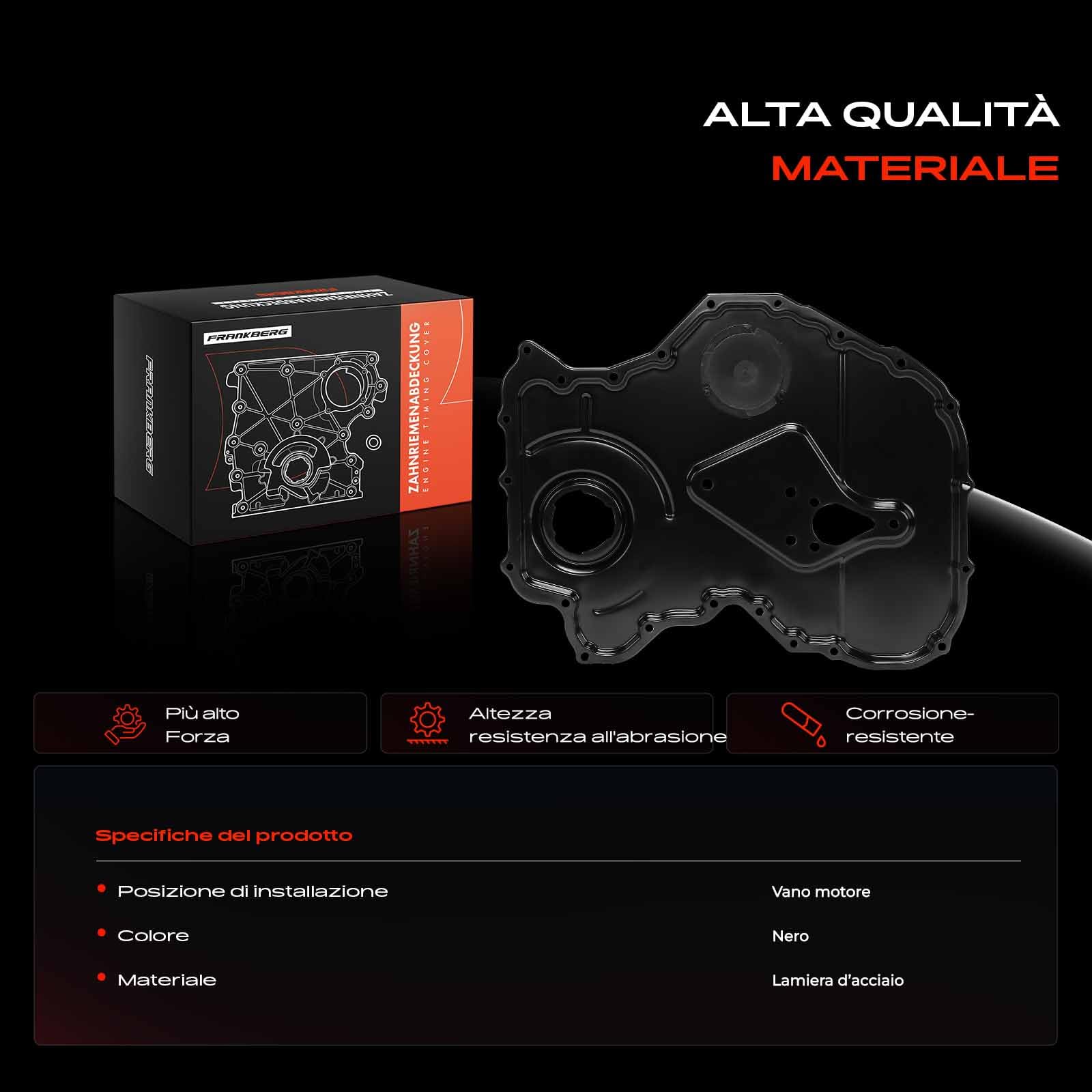 Frankberg Coperchio della cinghia di distribuzione diesel 1717590 | Compatibile con: Ranger TKE