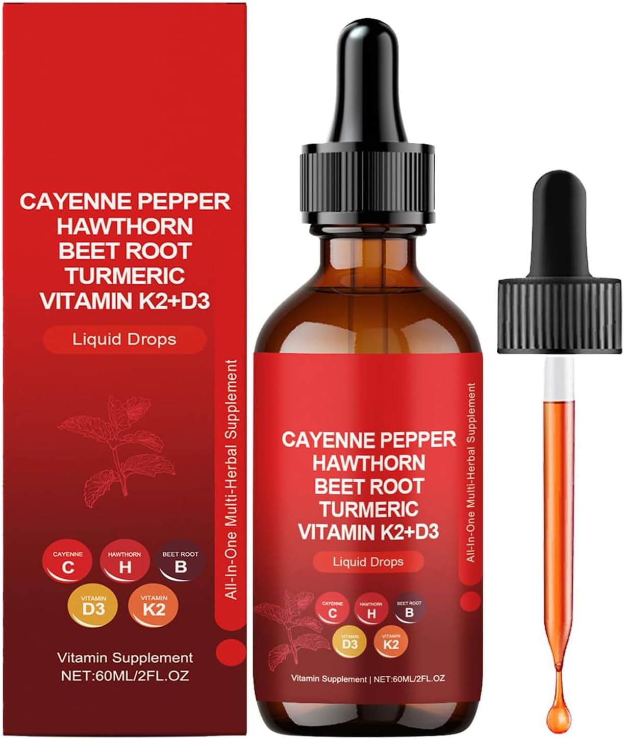 Cayenne Pepper Drops, 60ml/PCS