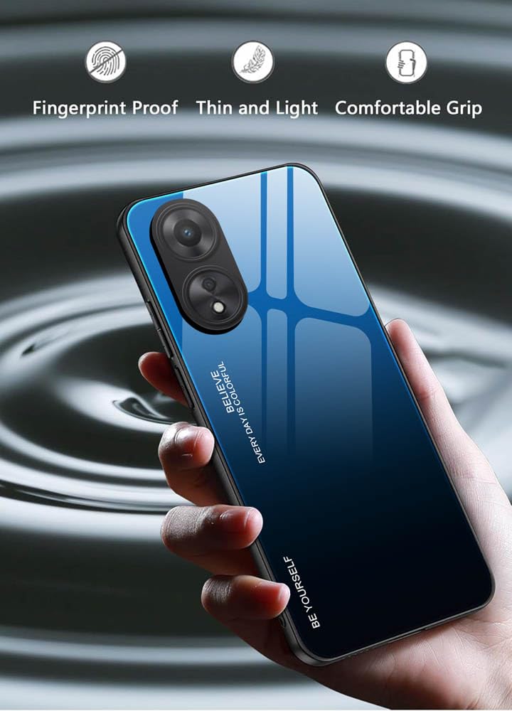 Custodia TPU Oppo A78 5G Marmo: Supporto Anello e Grip Sicuro