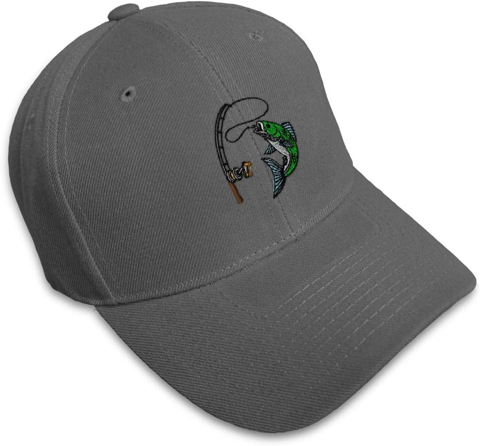 Custom Baseball Cap Sport Fishing Fish Logo Embroidery Dad Hats for Men & Women