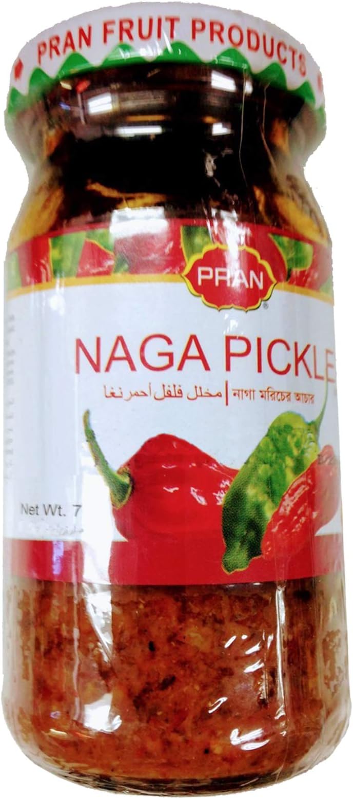 Pran Naga Hot Pepper Pickle - 200g - Extremely Hot - 7oz