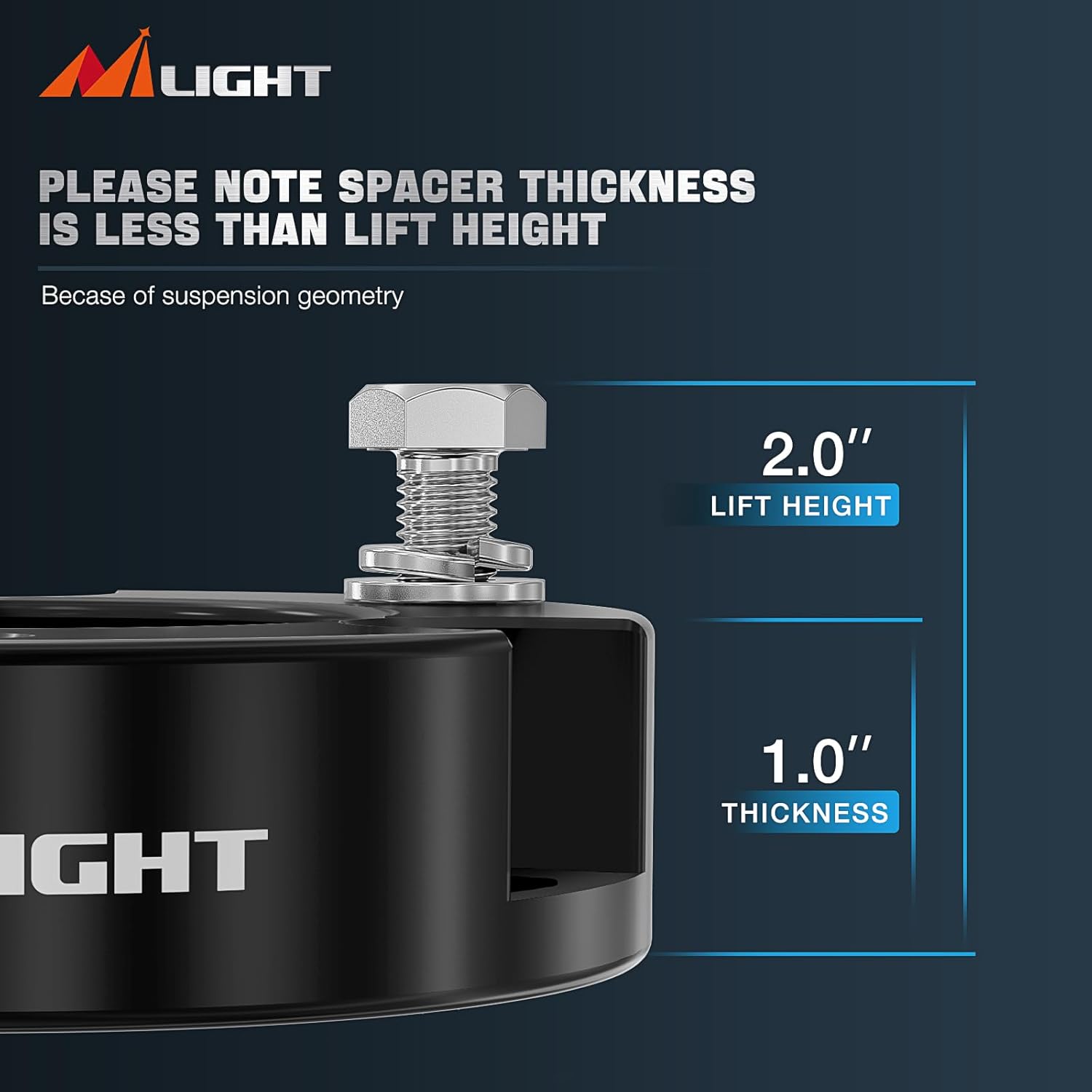 Nilight 2''Leveling Lift Kits for 2005-2023 Tacoma/2003-2023 4Runner/2007-2015 FJ Cruiser 2WD 4WD 2004 2005 2006 2007 2008 2009 2010 2011 2012 2013 2014 2015 2016 2017 2018 2019 2020 2021 2022 2023
