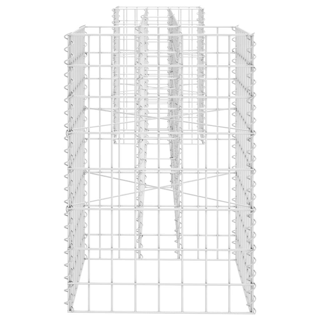 homiuse 260x40x60 CM Clôture Jardin extérieur Mur en Gabion jardinière Cla ´Tures Da ©Coratives Claustra extérieur décoration Jardin pour Les Zones Commerciales Et RéSidentielles Sûr Et Elégant