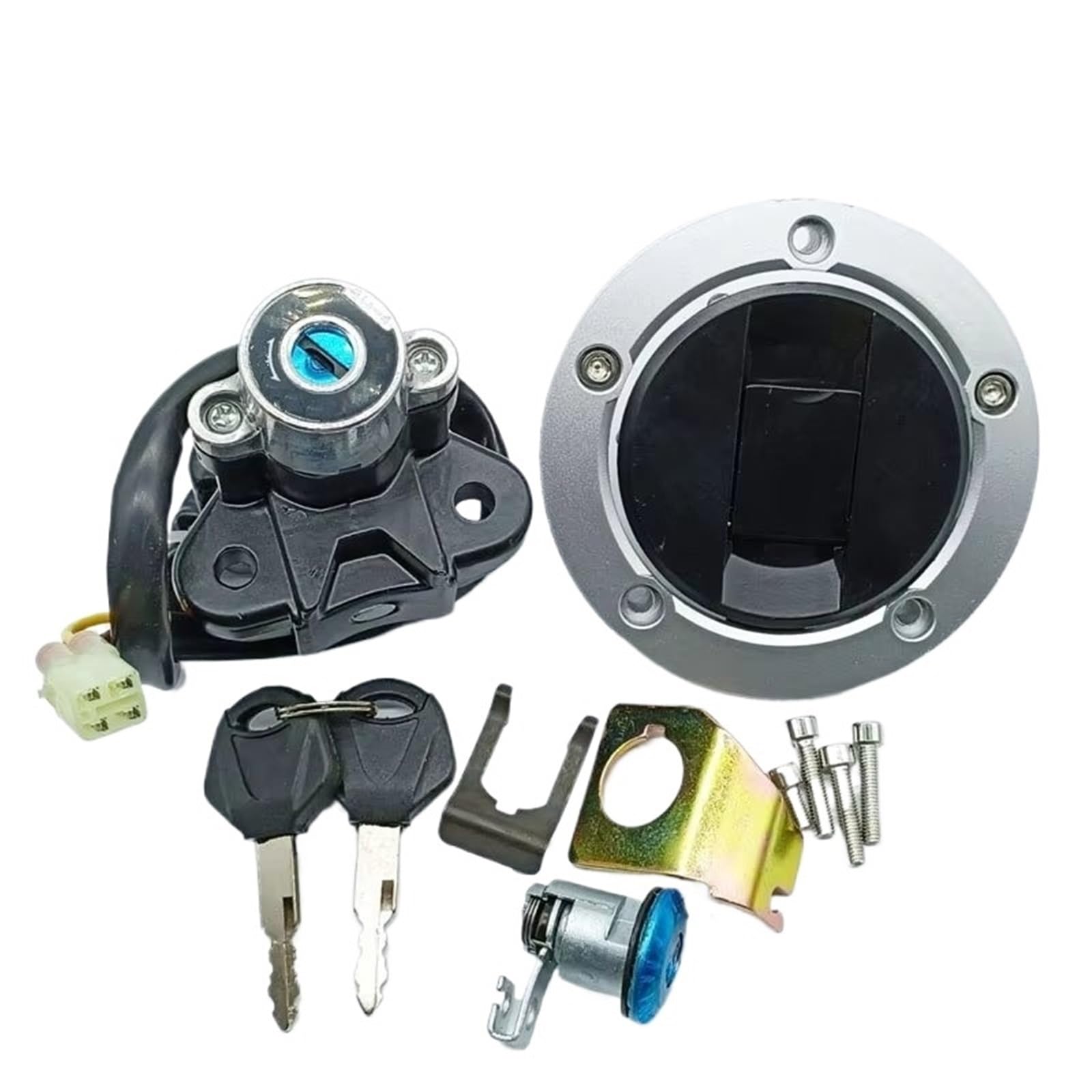 Kompatibel Mit Suzuki Für SV1000 2003 2004 2005 Motorrad Zündschloss Sperrschlüssel Set OEM: 37000-16820 37000-16840