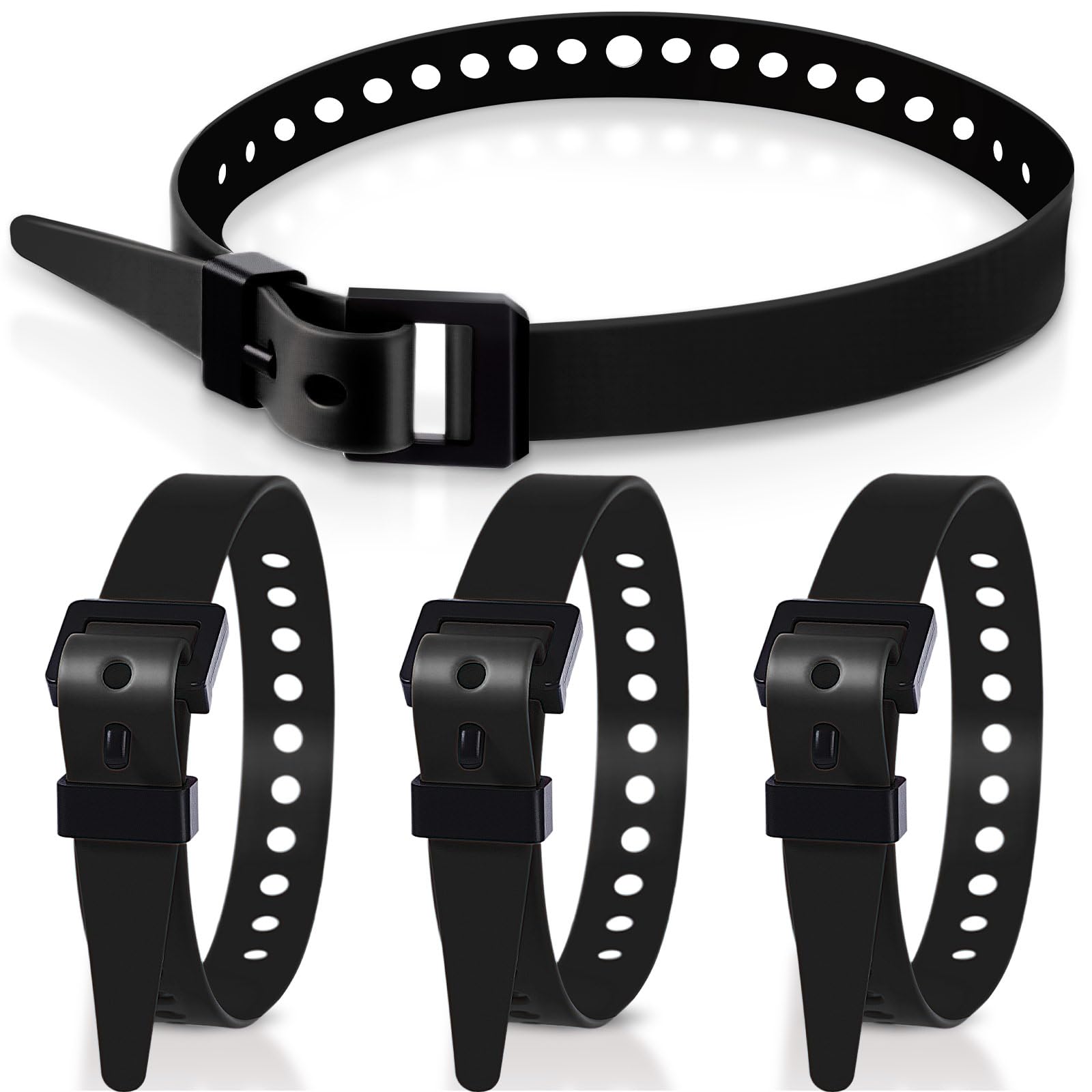 Blulu Utility Straps - 4 Pack, 20" Black -1