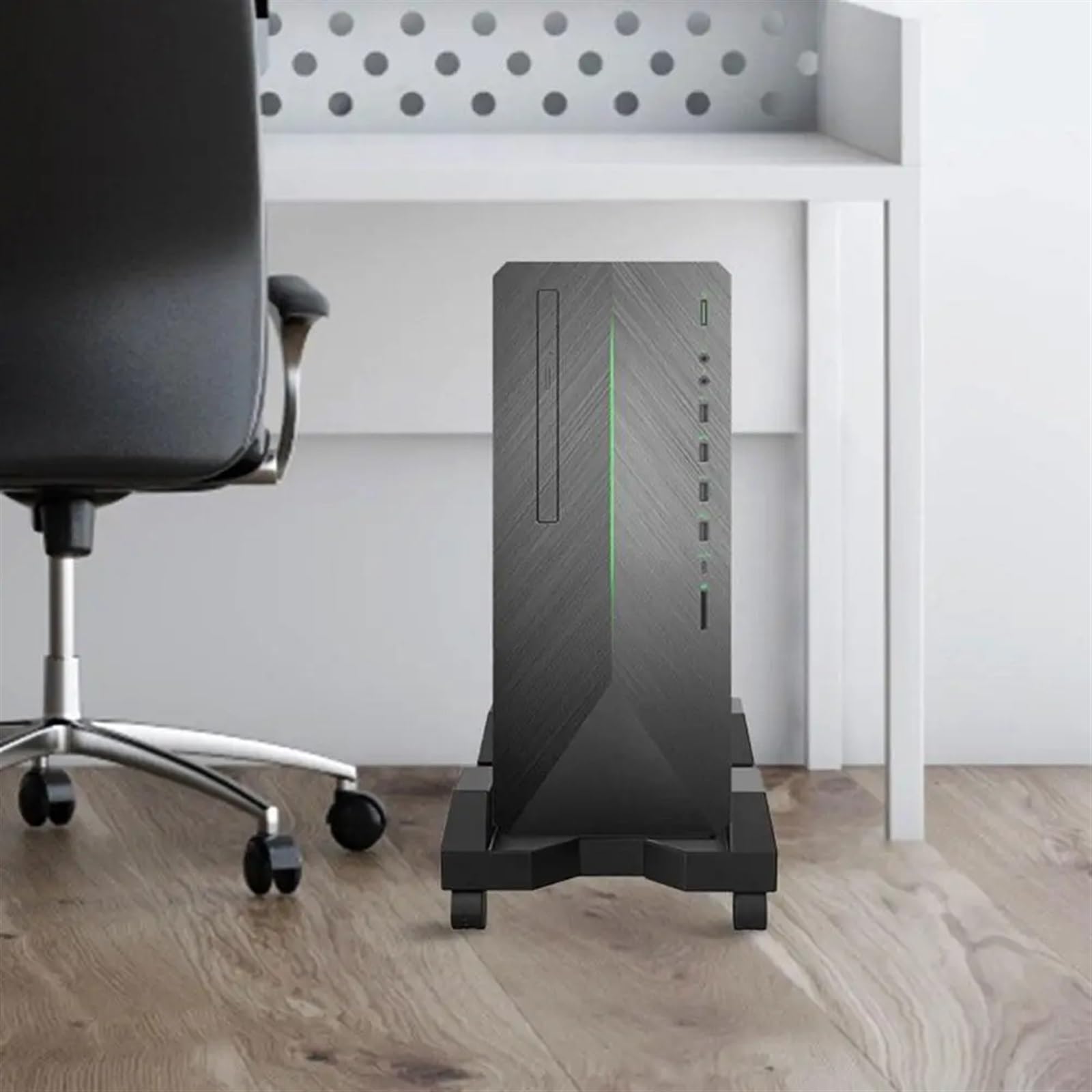Podstawka pod CPU Mobilny stojak na procesor, uchwyt na komputer stacjonarny, pod biurko z kółkami, stojak na komputery PC do biura domowego Uchwyt CPU