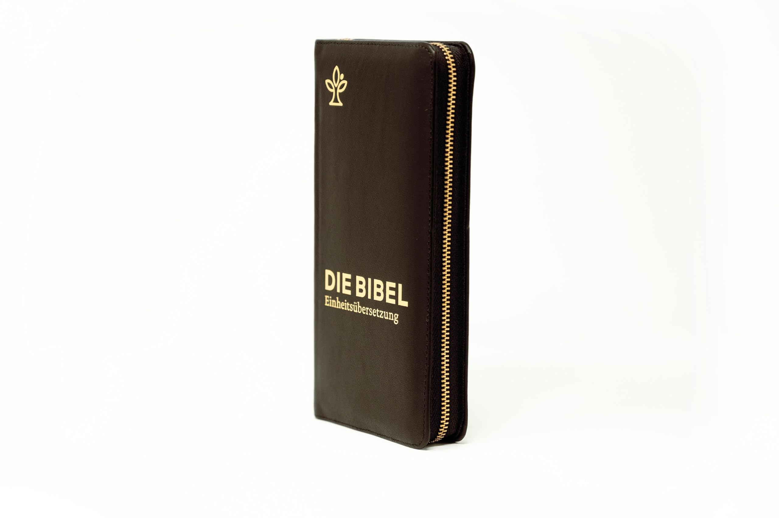 Die Bibel: Taschenausgabe in braunem Echtleder: Einheitsübersetzung