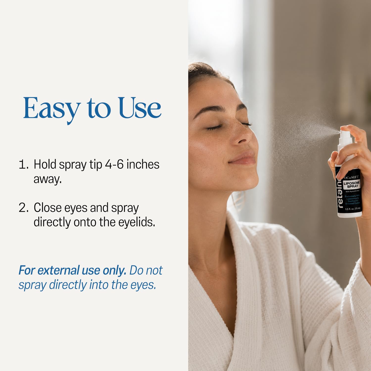 OCuSOFT Retaine Liposome Spray with Hyaluronic Acid, 1 fl oz/15 mL — Amazon image 4