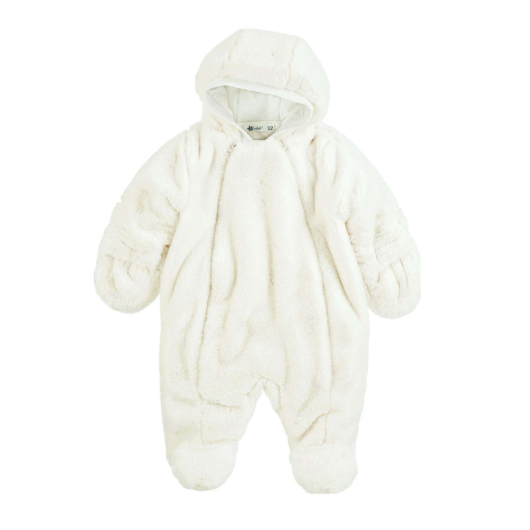 Sterntaler Mädchen Overall Overall mit Reißverschluss, Baumwollfutter und zurückklappbaren Handschuhen, Flausch, Wattiert (1er Pack)
