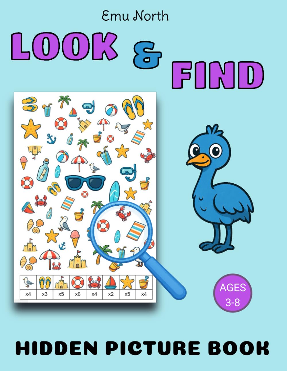 Look and Find - Hidden Picture Book - Ages 3-8