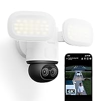 Reolink TrackFlex Floodlight WiFi, 4K PTZ Telecamera Wi-Fi Esterno a Doppio Obiettivo