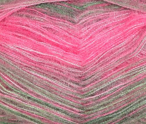 Image of M.G ENTERPRISE Knitting Wool Yarn, Soft Fancy Feather Wool Teal Mix 400 GMS Best Used with Knitting Needles, Soft Fancy Wool-SE Art-HDI
