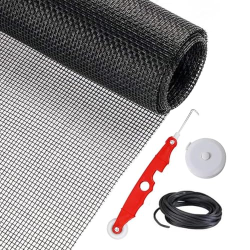 ウィンドウスクリーンの交換 - メッシュ画面ロール | 花包装メッシュペーパー | ポーチスクリーンメッシュの交換 | 頑丈なロール、引き戸修理キット、ポーチ、パティオのペット防止