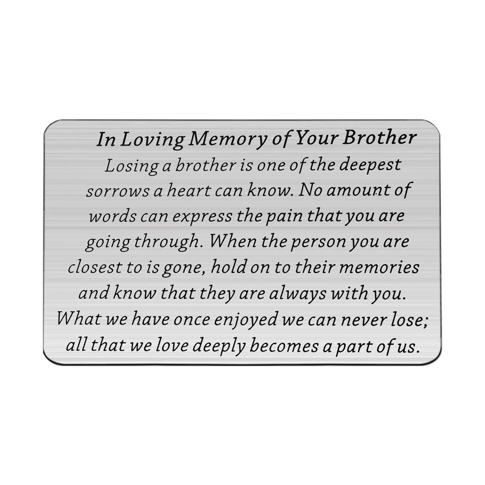 Buy bobauna Brother/Sister Memorial Gift In Loving Memory of Your