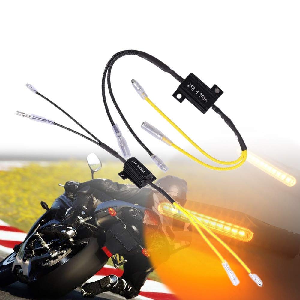 Aramox 2 Resistenze Di Carico A LED 25W 6.8Ω Per Moto – Correggi Errore Flash E Indicatori Di Direzione