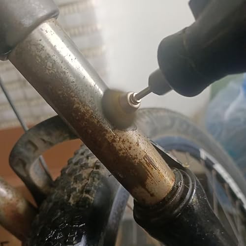 Miniatura 12 de 15 Uds en forma de T de alambre de acero inoxidable Cepillos Rueda de 1/8 '' Mandril Rust Removed Pulido Rueda para Dremel Rotary Tool