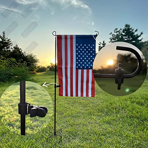 Lccbro Garden Flag Stand Holder Heavy Duty With 5 Prong Base For Outside Double Flag, More Stable Yard Flag Stand Weather Proof, For Flags Up To 13" Wide (Flag Stand Only) #TOP5
