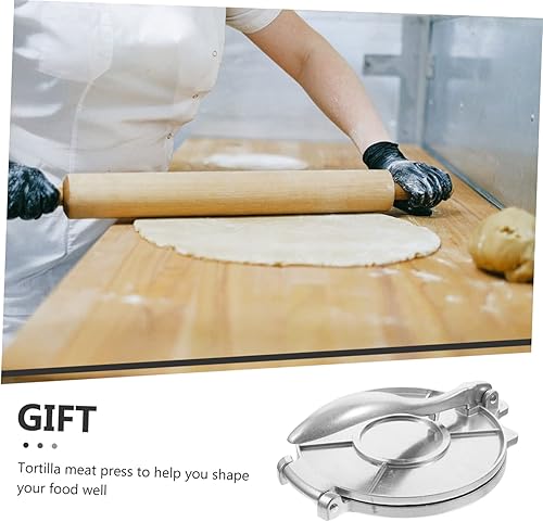 Miniatura 9 de NAMOARLY Prensa de masa Troqueles de metal Prensa de tortilla de harina de acero Prensa de bola de masa Masa Tortillas Harina Pan Molde sándwich