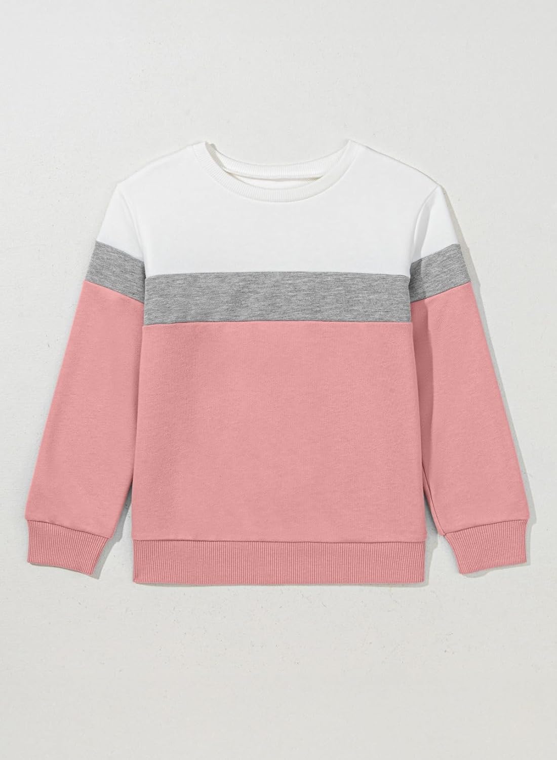 blibean Girls 2026 Long Sleeve Sweatshirt Tween Fall Patchwork Shirts Tops Size 6-15 Years