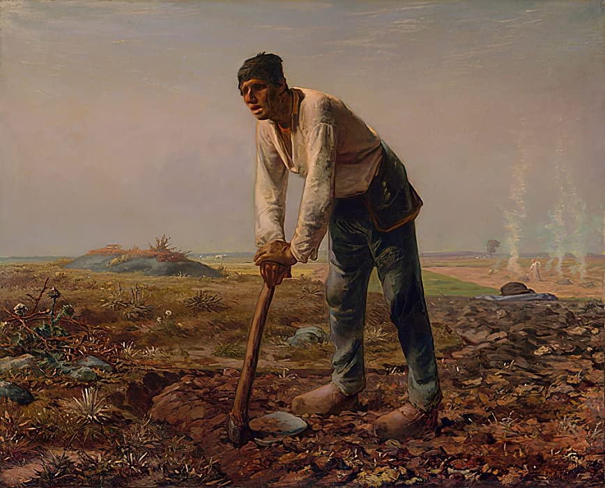 L'homme à la houe de Jean François Millets toile premium peinture huile art