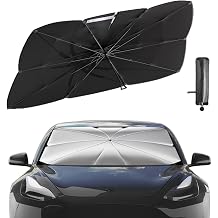 Windshield Sun Shade Umbrella for Mercedes-Benz S-Class Cabriolet Maybach19512025, Foldable Car Front Window Sun Shield, Block Heat&Keep Cool, Flexible Handle, Vehicle Interior Protection