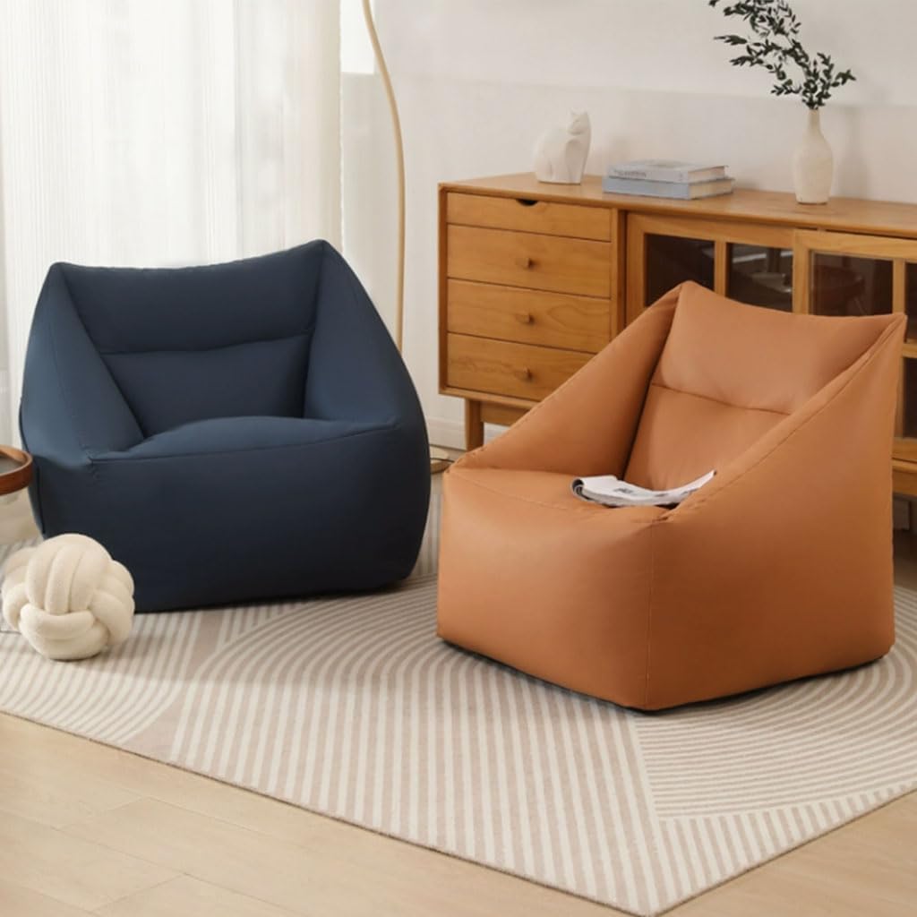 Foanbag, przenośna skórzana sofa z podłokietnikami kieszonkowymi, wygodne wielokolorowe siedzenia, idealne do salonu, pokoju gier i pokoju zabaw.