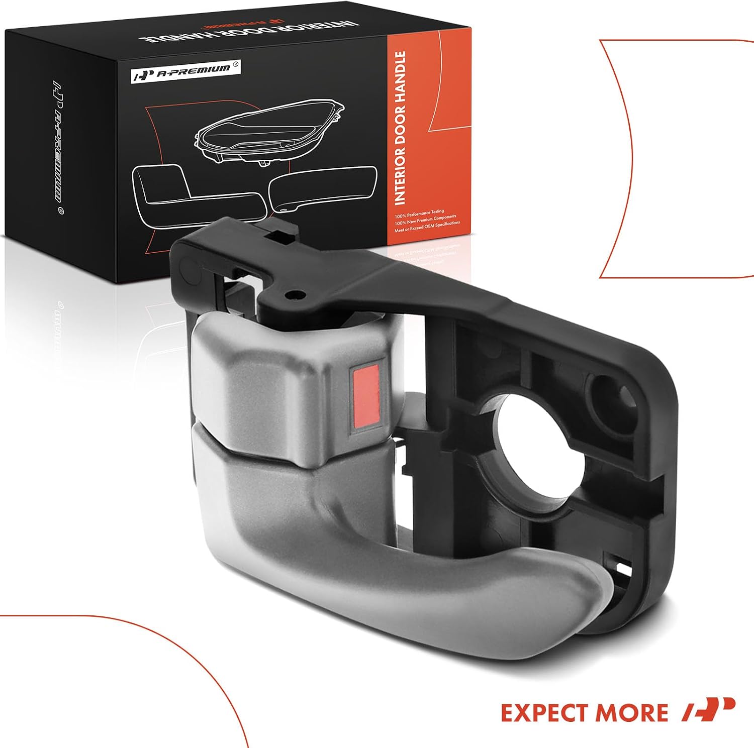 A-Premium Front or Rear Driver Side Interior Door Handle Compatible with Kia Soul 2010 2011 2012 2013, Gray, Replace# 82610-2K010