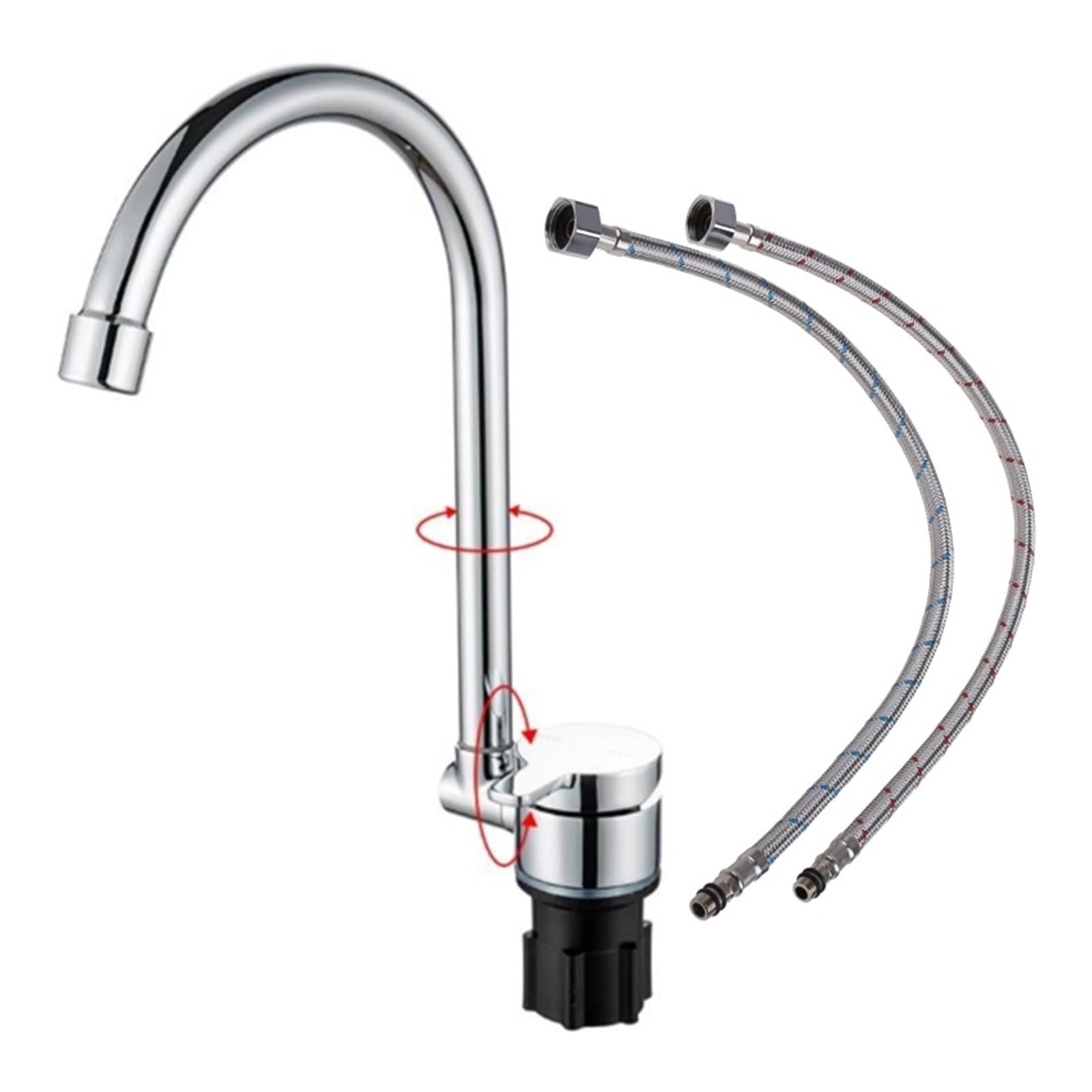 ZQFHSX Yacht RV Hot/Cold Faucet Household Kitchen Collapsible For Modification(1006)