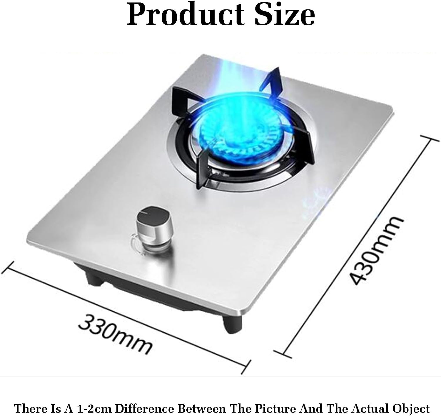 Gas Stove,Single Burner,Portable,kitchen Counter Top 4.5KW,Gas/LP Conversion,with Flameout Protection,for Home Kitchen(NG)