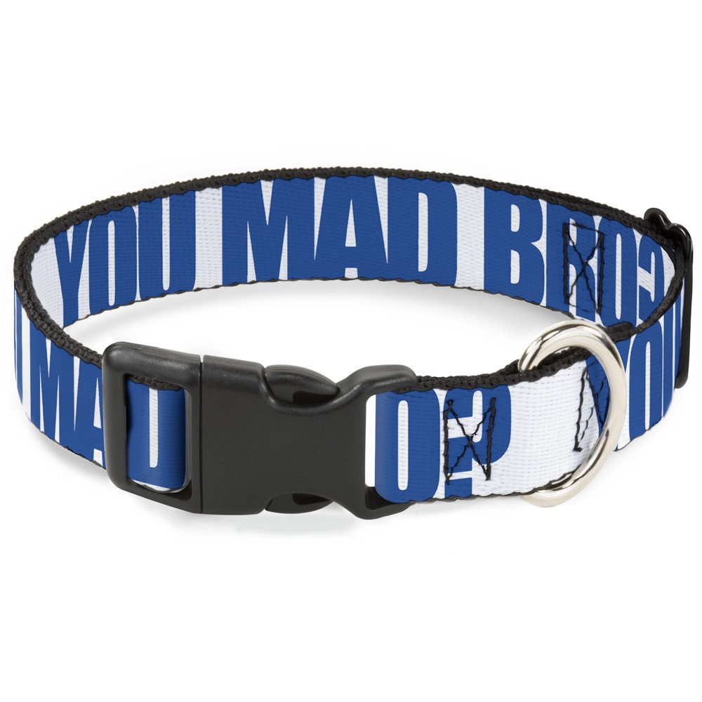 Collier Bro Citation Buckle Down pour les promenades quotidiennes des chiens de taille moyenne