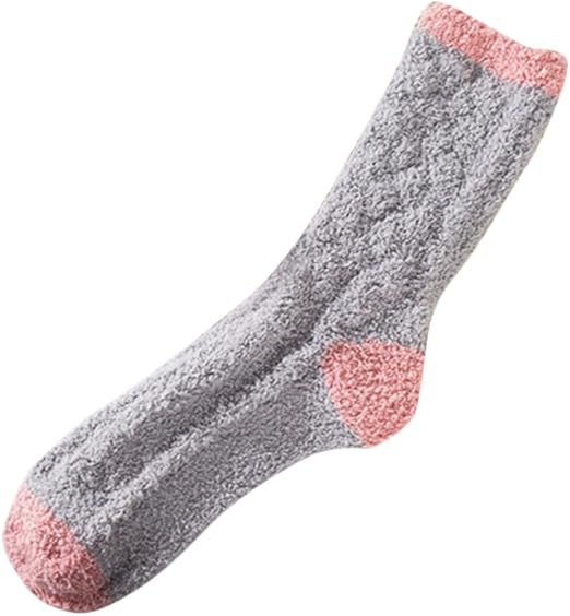 Amazon Plus Nao プラスナオ 男女兼用 ルームソックス もこもこ靴下 モコモコ ソックス ショートソックス ショート丈 防寒 寒さ対策 暖かい 保温 ワンサイズ グレー 靴下 通販