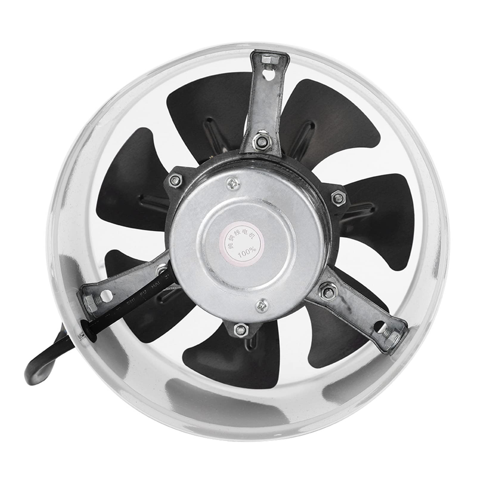 Wentylator wylotowy 50 W, 220 V, 180 mm, cichy wentylator wyciągowy, ścienny układ wydechowy, wentylacja wylotowa, do kuchni, łazienki, toalety