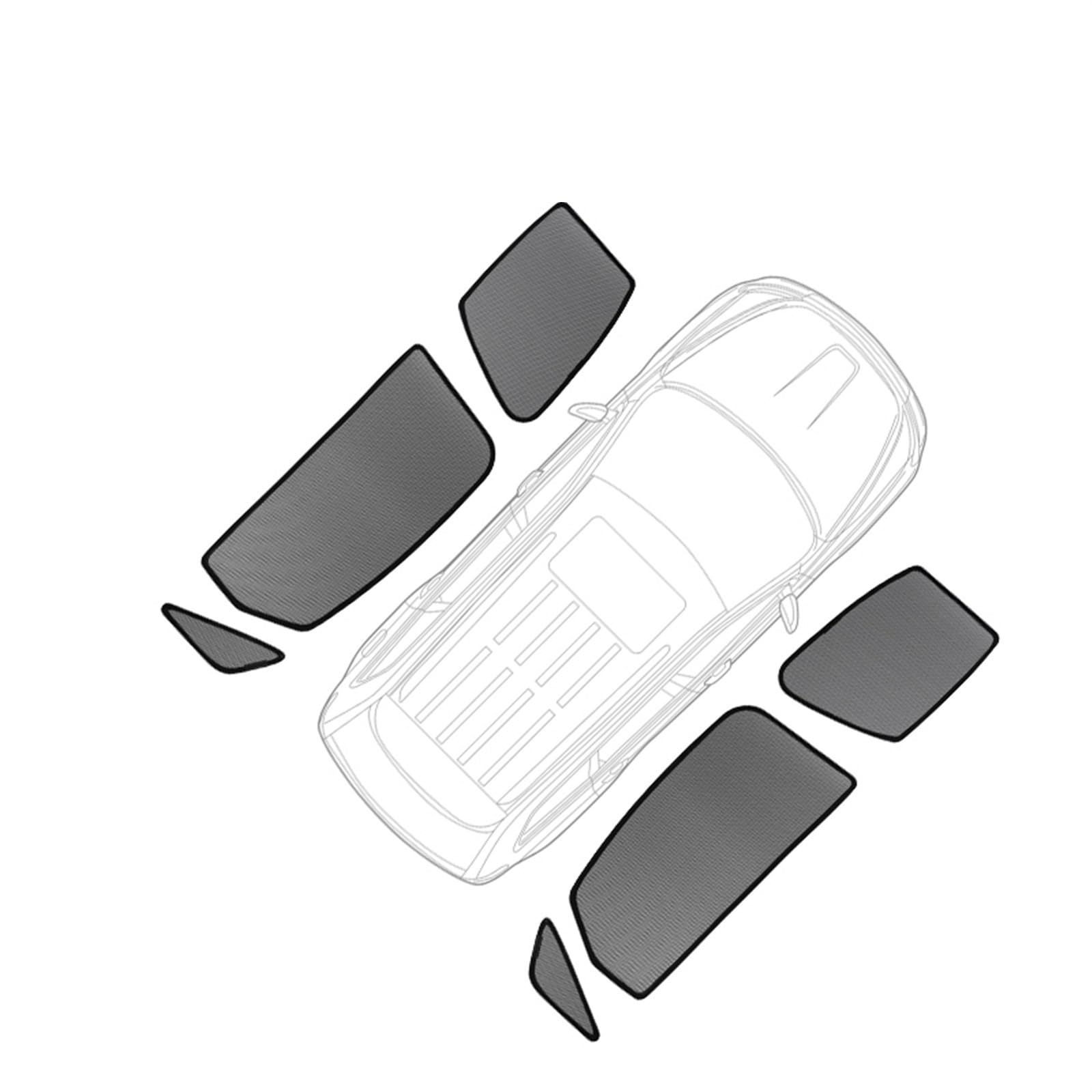 Parasol Parasol Magnético para Coche Visera Marco Parabrisas Cortina Parasol De Ventana Lateral para para X3 F25 2011 2012 2013 2014 2015 2016 2017 Coche Parasoles (Color : 6PCS Side Windows)