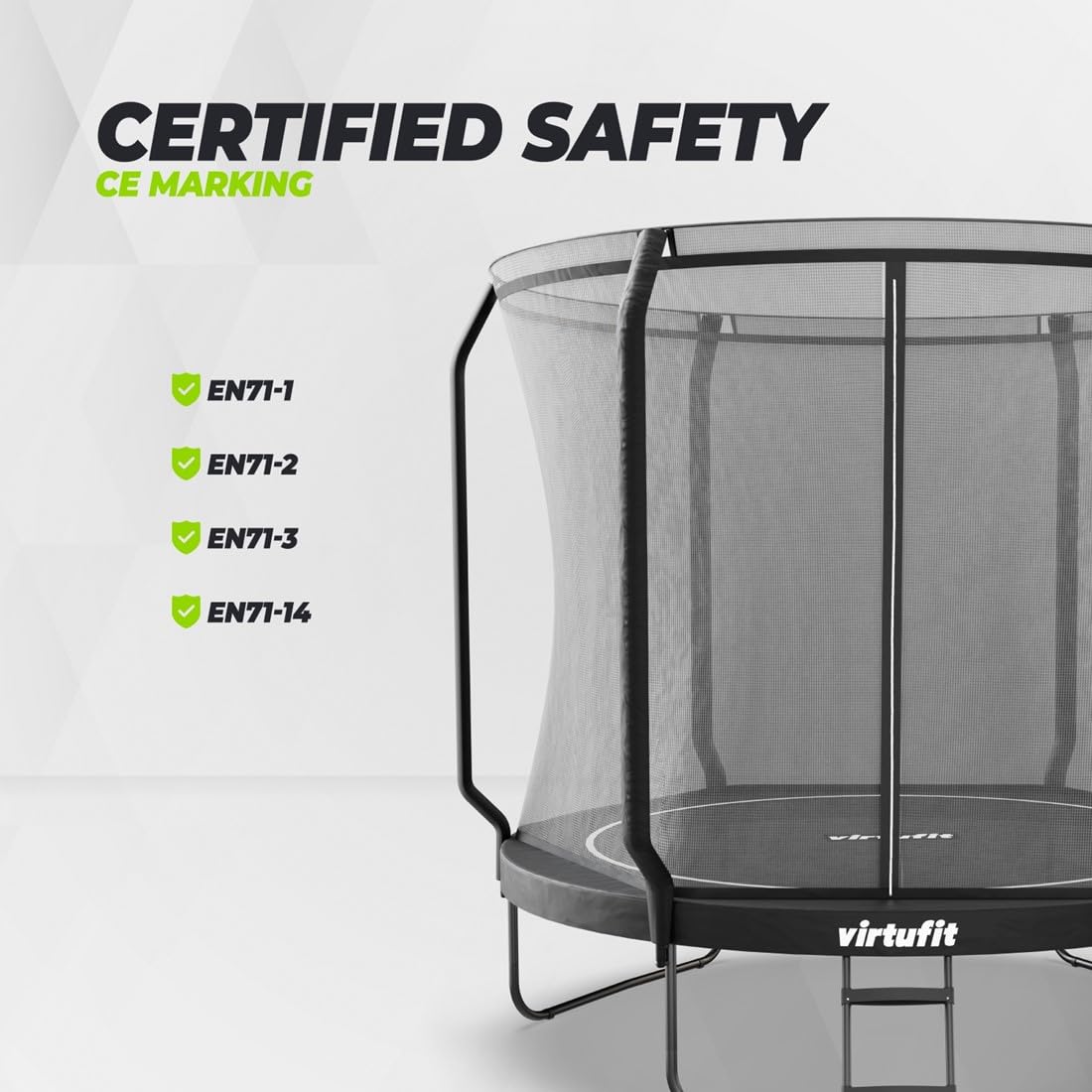 VirtuFit Trampolino per bambini con rete di sicurezza