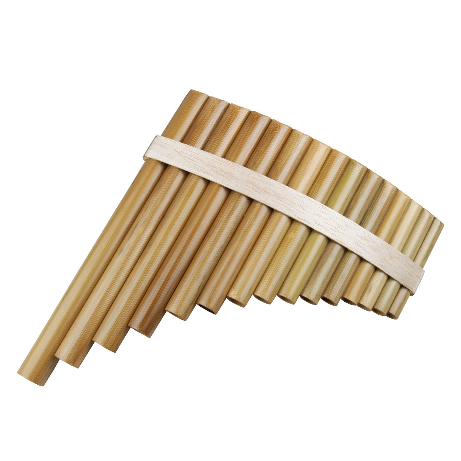BABYCE pan Flute Beginners 15 Pipes Pan Flute G Key Musical Instruments Original Colour oodwind Instrument Handmade Pan Pipes