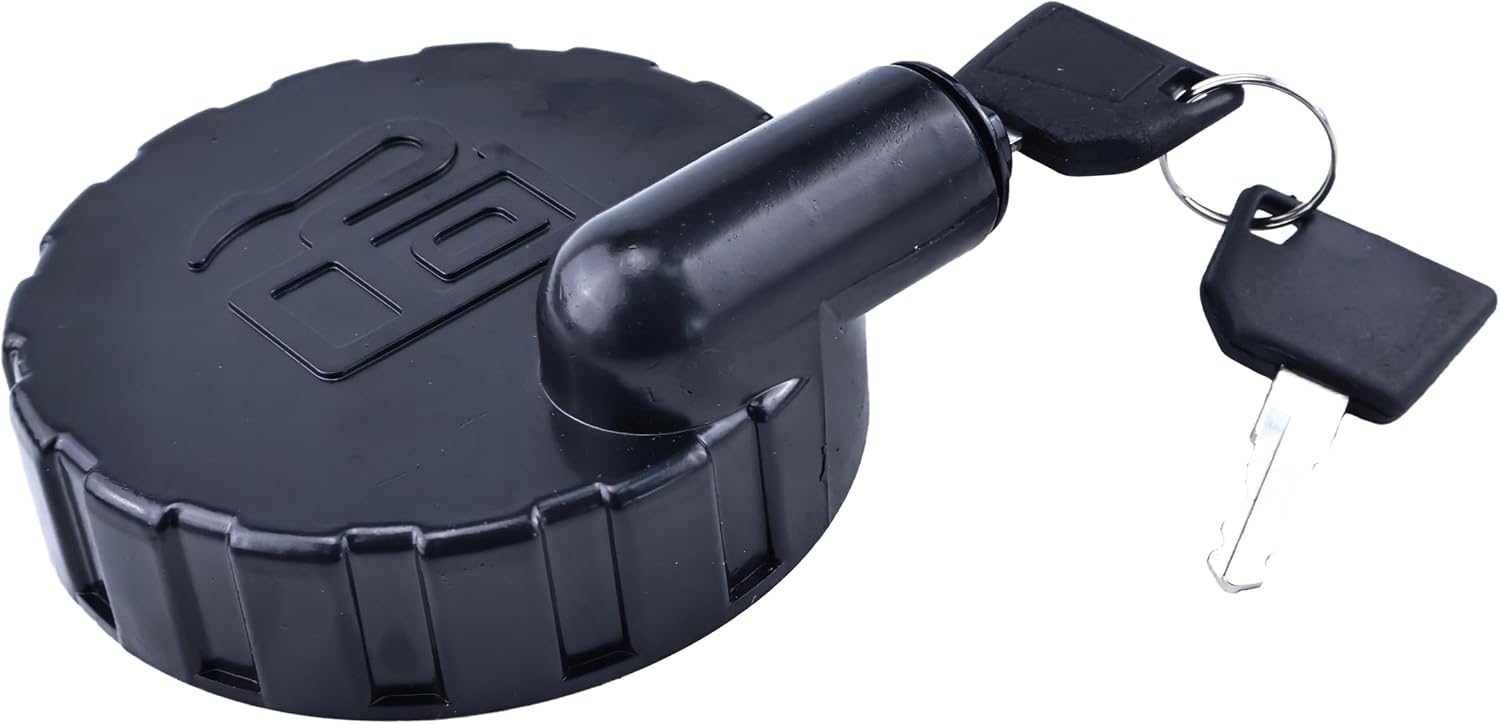 Diesel Fuel Tank Cap with 2 Keys 123/05892 12305892 331/45908 Compatible with JCB Backhoe 1400B 1550B 1600B 1700B 214 215 216 217 3C 3CX 3D