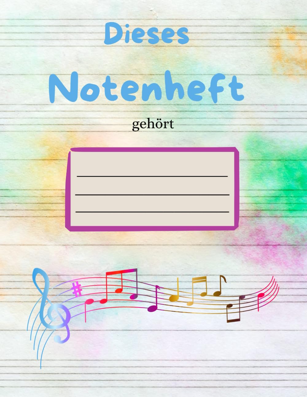 Cahier de musique A4 pour composer ses chansons à la maison