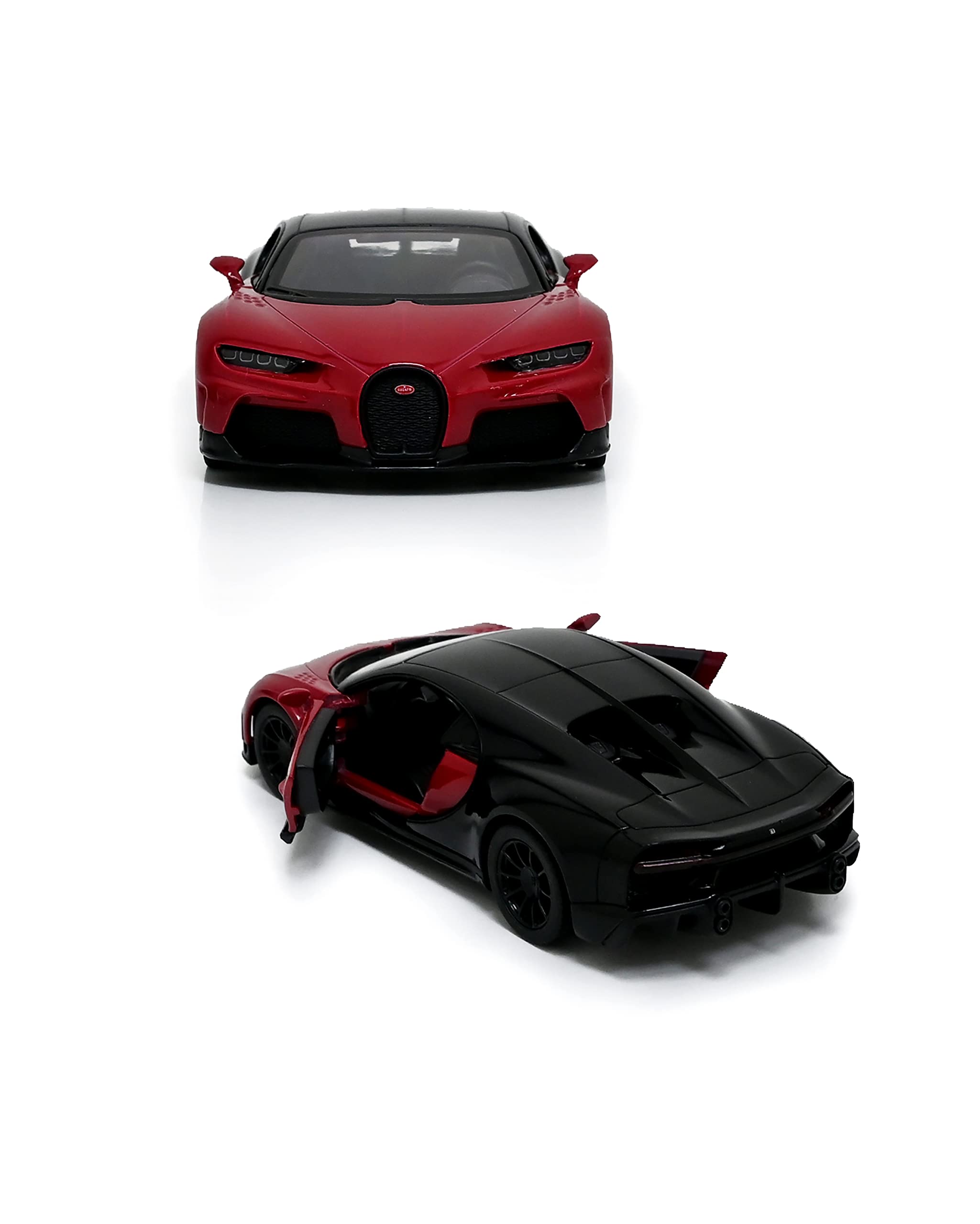 5'' Die Cast Metal, Doors Openable, Pull Back Action Scaled Model Toy Car for Kids (Red)